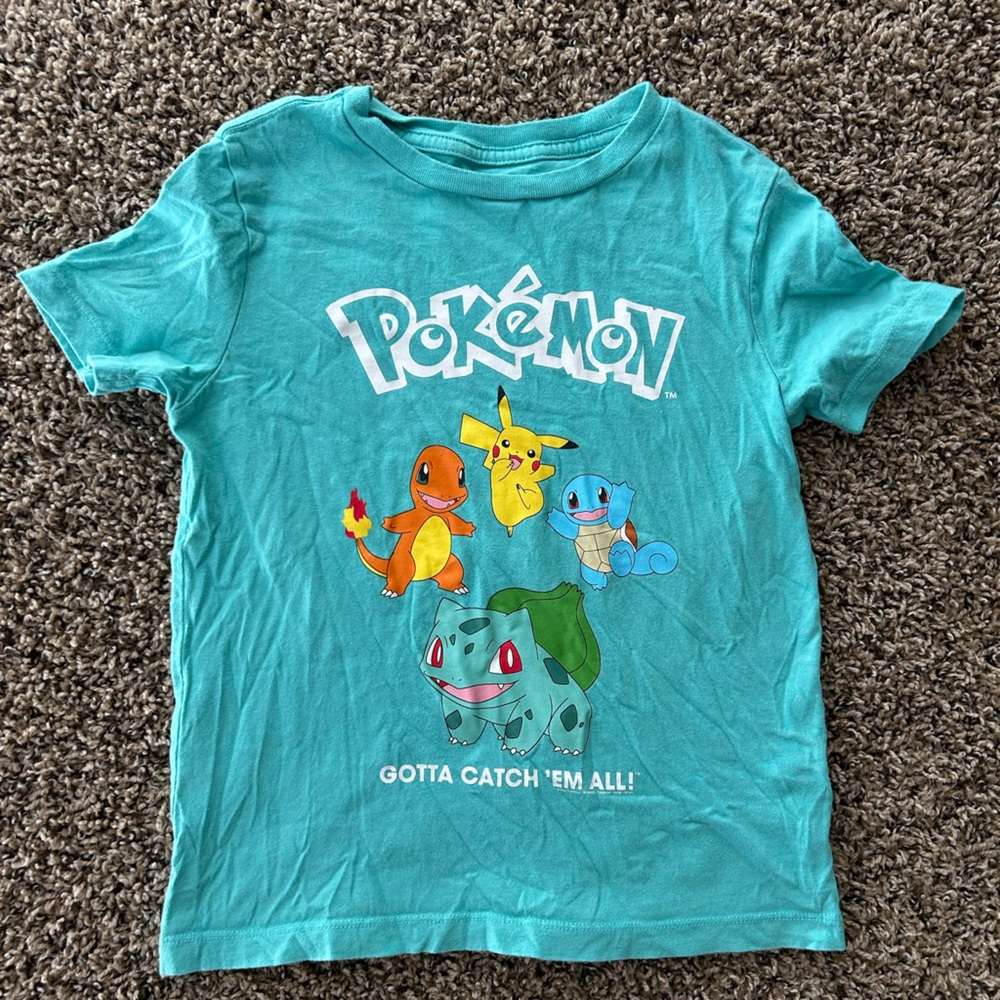 Old Navy Teal Pokémon Kids Shirt